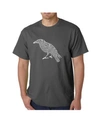 La Pop Art Men's Word Art T-shirt In Gray