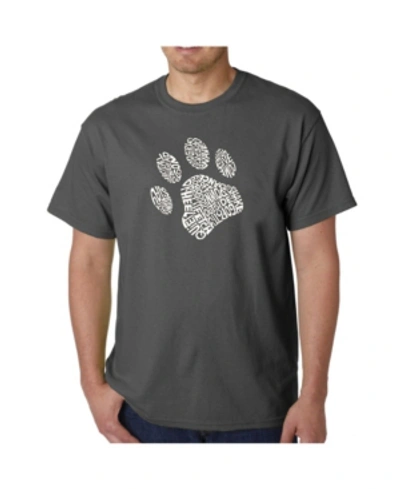 La Pop Art Men's Word Art T-shirt In Gray