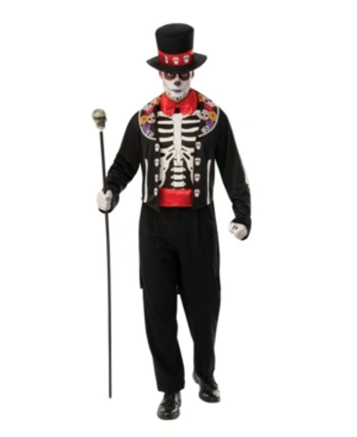 Buyseasons Men's Day Of The Dead Man Adult Costume In Black