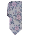 BAR III MEN'S FAIRMONT SKINNY FLORAL TIE, CREATED FOR MACY'S