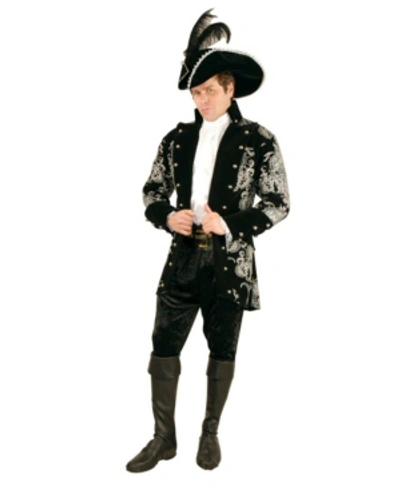 Buyseasons Men's' Long John Silver Jacket Adult Costume In Black