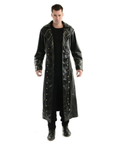 Buyseasons Men's Pirate Trench Coat Adult Costume In Black