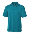 Cutter & Buck Forge Drytec Solid Performance Polo In Teal Blue