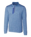 Cutter & Buck Men's Big & Tall Stealth Half Zip Sweatshirt In Tour Blue
