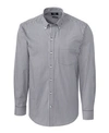 Cutter & Buck Regular Fit Gingham Non-iron Sport Shirt In Charcoal