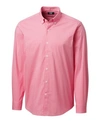 Cutter & Buck Soar Windowpane Long Sleeve Button-down Shirt In Embark