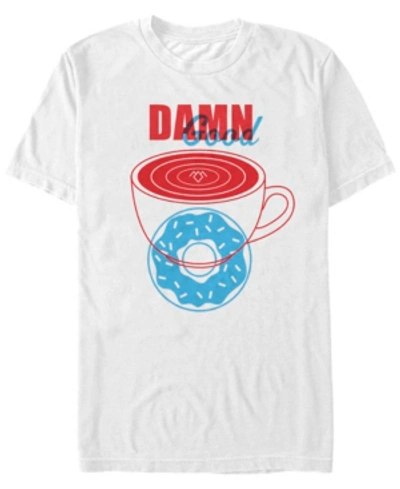 Twin Peaks Men's Red And Blue Damn Good Short Sleeve T-shirt In White
