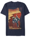 Nasa Men's Mars Explores Wanted Short Sleeve T-shirt In Navy