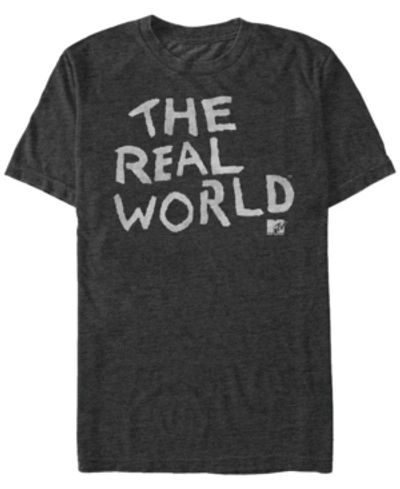 Mtv The Real-world Logo Short Sleeve T-shirt In Charcoal H