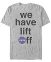 NASA NASA MEN'S WE HAVE LIFE OFF LOGO SHORT SLEEVE T-SHIRT