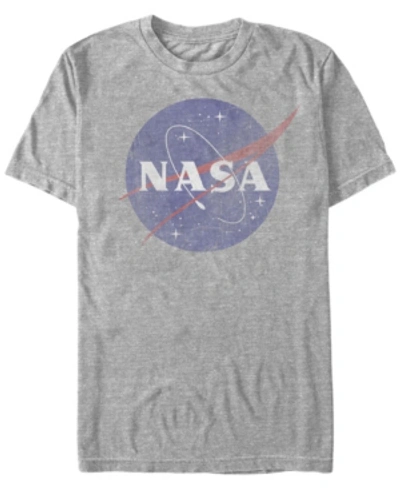 Nasa Men's Vintage-like Faded Logo Short Sleeve T-shirts In Athletic H