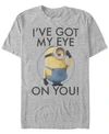 Minions Illumination Men's Despicable Me Got My Eyes On You Short Sleeve T-shirt In Athletic Heather