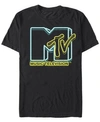 MTV MTV MEN'S NEON LIGHTS LOGO SHORT SLEEVE T-SHIRT