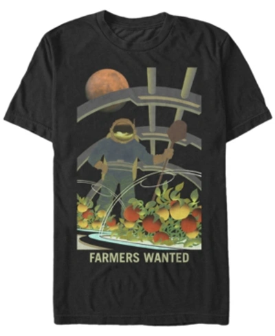 Nasa Men's Mars Farmers Wanted Short Sleeve T-shirt In Black
