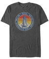 Nasa Men's National Aeronautics Space Administration Short Sleeve T-shirt In Charcoal H