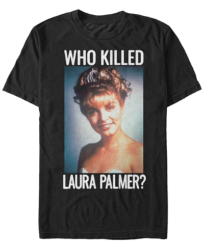 Twin Peaks Men's Who Killed Laura Palmer Short Sleeve T-shirt In Black