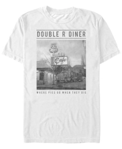 Twin Peaks Men's Double R Diner Short Sleeve T-shirt In White
