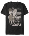 BEAVIS AND BUTTHEAD BEAVIS AND BUTTHEAD MTV MEN'S ROCK THE WORLD LIVE FROM THE COUCH LOGO SHORT SLEEVE T-SHIRT