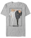 MINIONS MINIONS ILLUMINATION MEN'S DESPICABLE ME 3 DRU AND GRU BROTHERS SHORT SLEEVE T-SHIRT