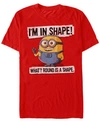 MINIONS MINIONS ILLUMINATION MEN'S DESPICABLE ME I'M IN SHAPE SHORT SLEEVE T-SHIRT