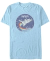 Nasa Men's Cloud Burst Logo Short Sleeve T-shirt In Light Blue