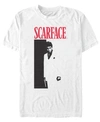 Scarface Men's Iconic Black And White Movie Poster T-shirt In White