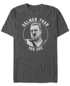 The Big Lebowski Men's Walter Calmer Than You Are Short Sleeve T-shirt In Charcoal H