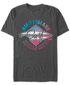 Jaws Men's Distressed Amity Island Short Sleeve T-shirt In Charcoal