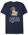Minions Illumination Men's Despicable Me It's Good To Be King Short Sleeve T-shirt In Navy