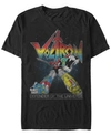 VOLTRON: DEFENDER OF THE UNIVERSE VOLTRON: DEFENDER OF THE UNIVERSE MEN'S RETRO RAINBOW DEFENDER OF THE UNIVERSE SHORT SLEEVE T-SHIRT