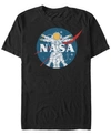 Nasa Men's Vitruvian Astronaut Short Sleeve T-shirt In Black