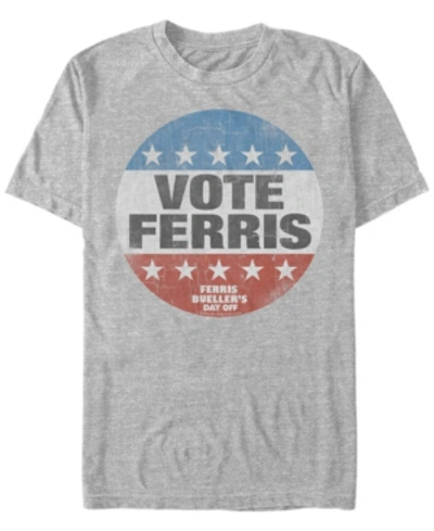 Paramount Men's Ferris Bueller's Day Off Vote Ferris Short Sleeve T-shirt In Athletic H