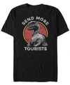 JURASSIC PARK JURASSIC PARK MEN'S RAPTOR SEND MORE TOURISTS SHORT SLEEVE T-SHIRT