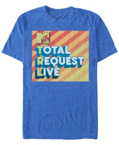 Mtv Men's Total Request Live Logo Short Sleeve T-shirt In Royal Heat