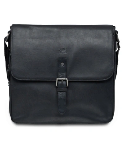 Mancini Buffalo Collection Crossover Tablet Bag In Black