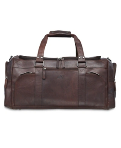 Mancini Buffalo Collection Duffle Bag In Brown