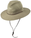 DORFMAN PACIFIC MEN'S BRUSHED TWILL SAFARI HAT