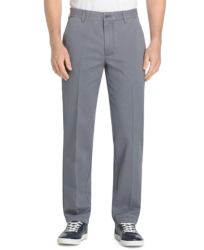 Izod Men's Straight-fit Performance Chino Pants In Smoked Pearl