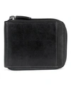 MANCINI CASABLANCA COLLECTION MEN'S RFID SECURE CENTER ZIPPERED WALLET WITH REMOVABLE PASSCASE