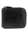 Mancini Casablanca Collection Men's Rfid Secure Center Zippered Wallet With Removable Passcase In Black