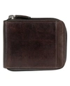 MANCINI CASABLANCA COLLECTION MEN'S RFID SECURE CENTER ZIPPERED WALLET WITH REMOVABLE PASSCASE