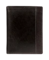 Mancini Casablanca Collection Men's Rfid Secure Center Unique Vertical Wing Wallet In Black