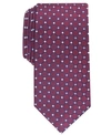 Club Room Men's Classic Grid Tie, Created For Macy's In Burgundy