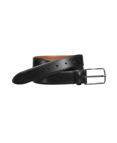 Johnston & Murphy Edge-perfed Embossed Belt In Black