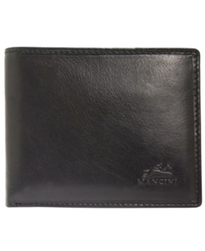 Mancini Men's  Boulder Collection Rfid Secure Billfold With Removable Left Wing Passcase In Black