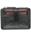 Mancini Men's  Equestrian2 Collection Rfid Secure Card Case And Coin Pocket In Black