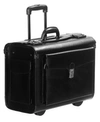 Mancini Business Collection Wheeled Laptop Catalog Case In Black