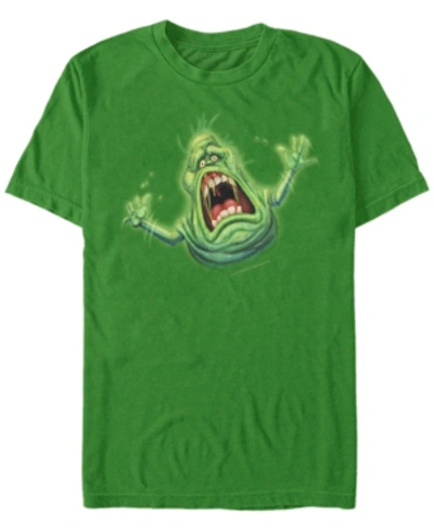 Fifth Sun Ghostbusters Slimer B Men's Short Sleeve T-shirt In Kelly
