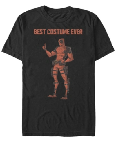 Fifth Sun Marvel Men's Deadpool Best Costume Ever Short Sleeve T-shirt In Black