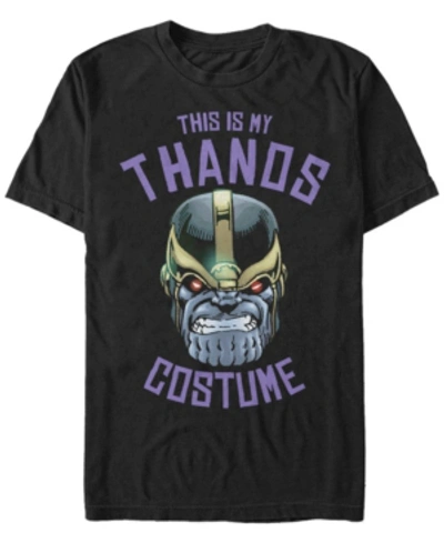 Fifth Sun Marvel Men's Thanos Halloween Costume Short Sleeve T-shirt In Black